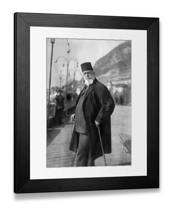 Framed Print : Caliph Of Turkey On Terrace At Hotel Framed Print : Caliph Of Turkey On Terrace At Hotel