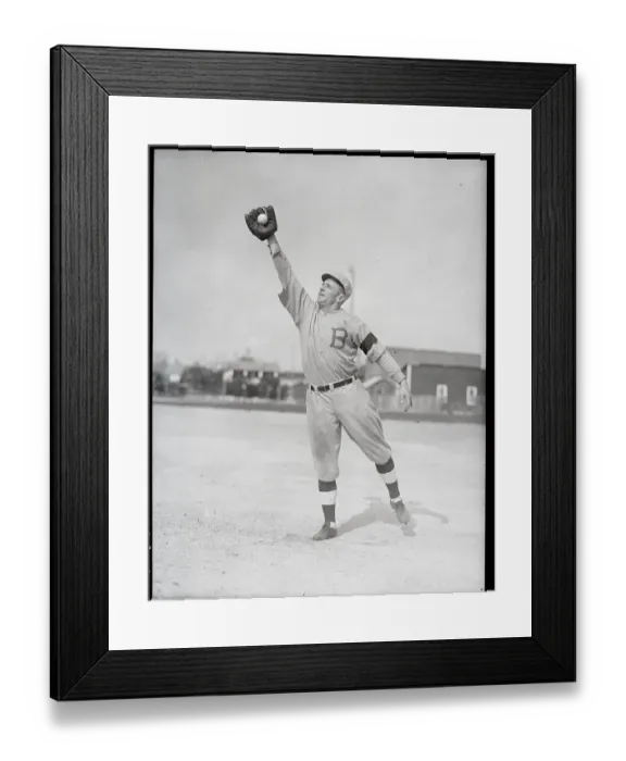 Framed Print : Outfielder Casey Stengel at Boston Braves Training Camp Framed Print : Outfielder Casey Stengel at Boston Braves Training Camp