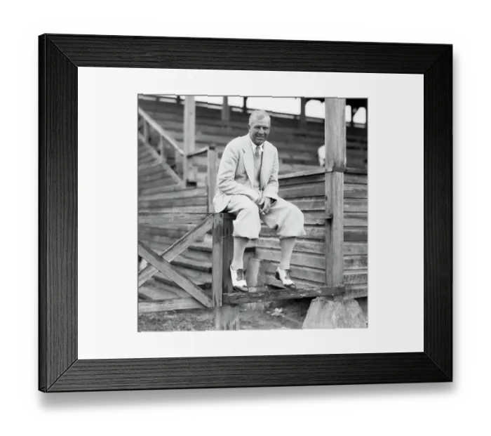 Framed Print : Manager of New Jersey Baseball Team Tris Speaker