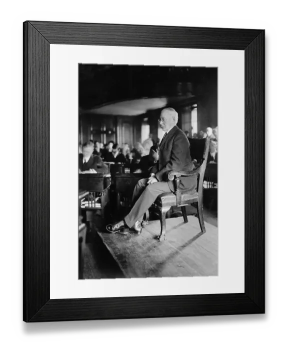 Framed Print : Charles Eliot Attending a Hearing Framed Print : Charles Eliot Attending a Hearing