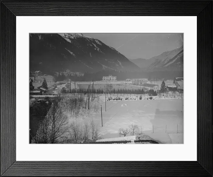 Framed Print : Beautiful View of Olympic Hockey Rink at Chamonix Framed Print : Beautiful View of Olympic Hockey Rink at Chamonix