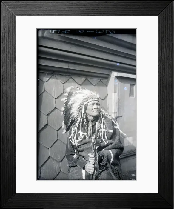 Framed Print : Photo Of A Pueblo Indian Framed Print : Photo Of A Pueblo Indian