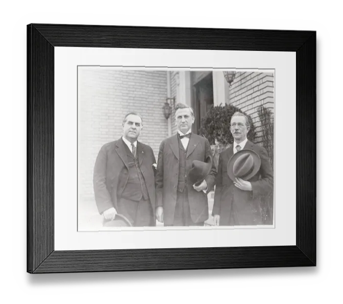 Framed Print : Governor Trinkle, Neff, and Brandon Framed Print : Governor Trinkle, Neff, and Brandon