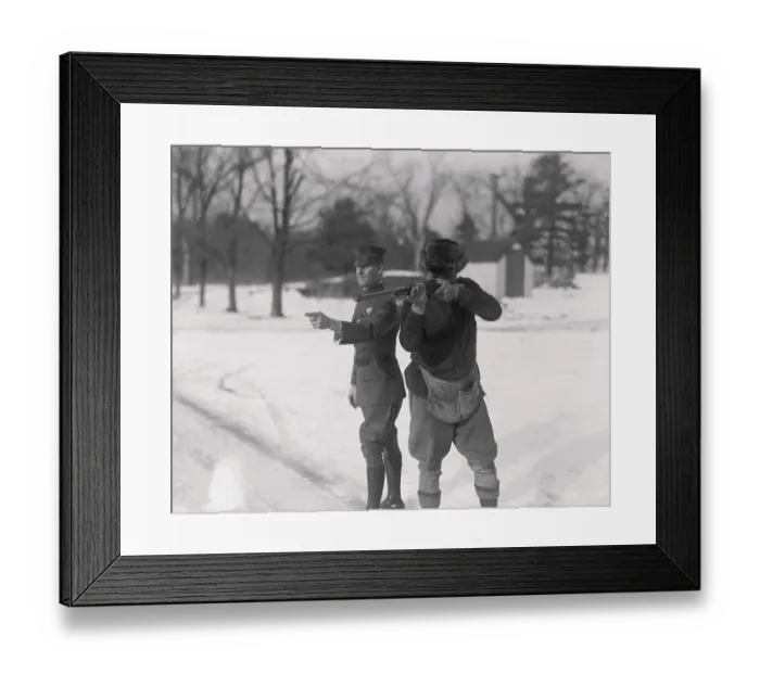 Framed Print : Babe Ruth Pointing Rifle Framed Print : Babe Ruth Pointing Rifle