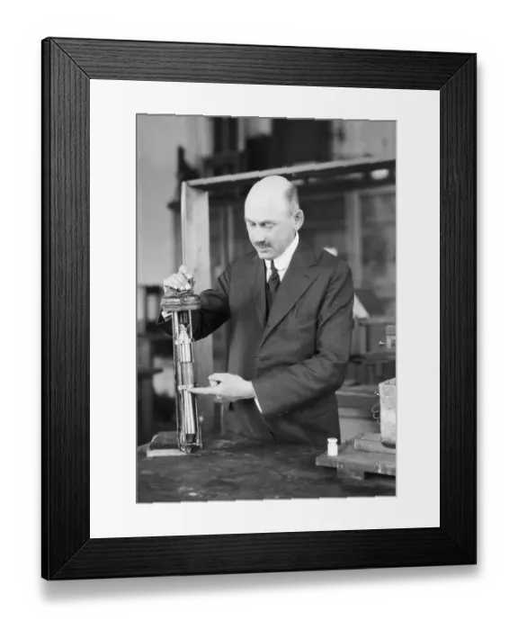 Framed Print : Professor Robert H. Goddard on First Rocket Experiment Framed Print : Professor Robert H. Goddard on First Rocket Experiment