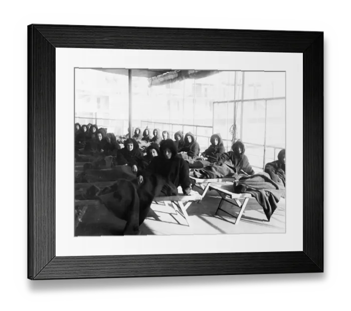 Framed Print : Tubercular Children on School Boat Framed Print : Tubercular Children on School Boat