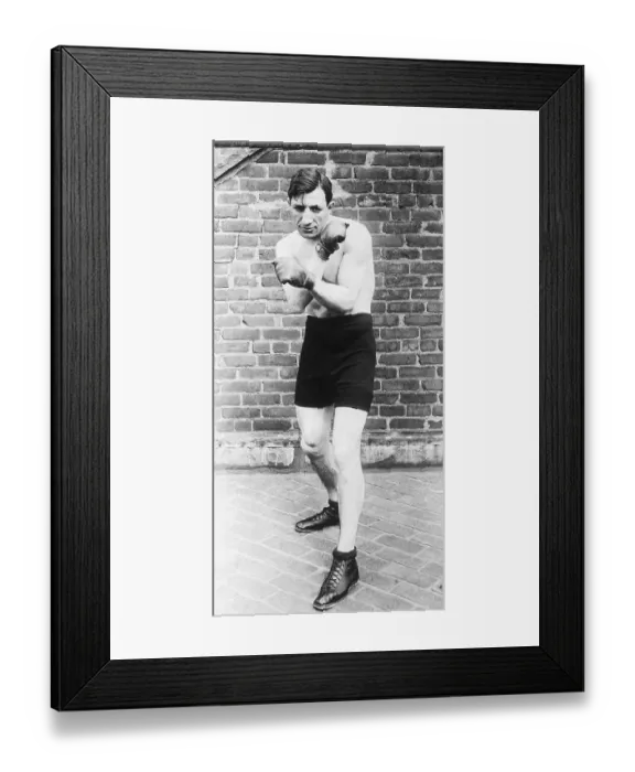 Framed Print : Boxer Abe Attell in Fighting Pose Framed Print : Boxer Abe Attell in Fighting Pose