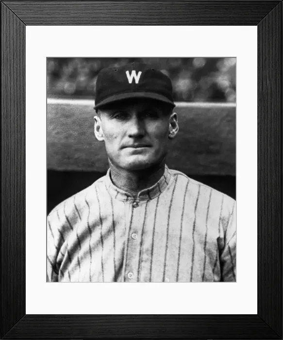 Framed Print : Walter Johnson - Headshoulders Portrait Framed Print : Walter Johnson - Headshoulders Portrait
