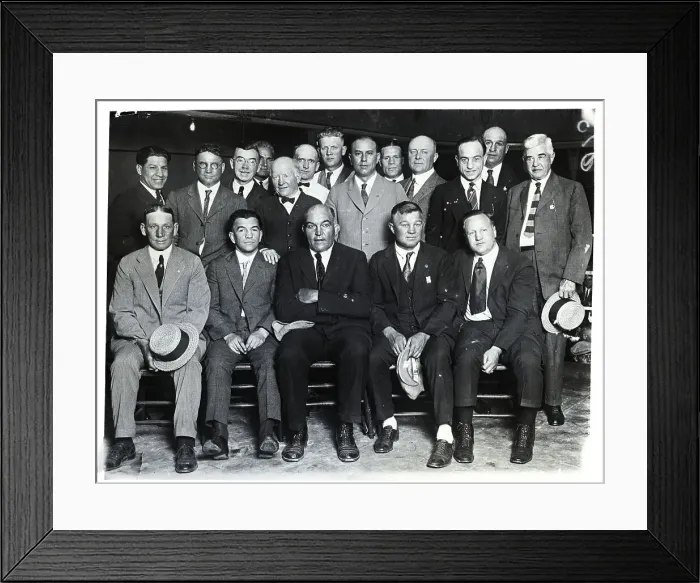 Framed Print : Old Timer Boxer Pose For Picture Framed Print : Old Timer Boxer Pose For Picture