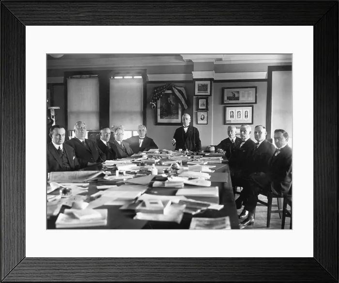 Framed Print : Samuel Gompers With Afl Council Framed Print : Samuel Gompers With Afl Council