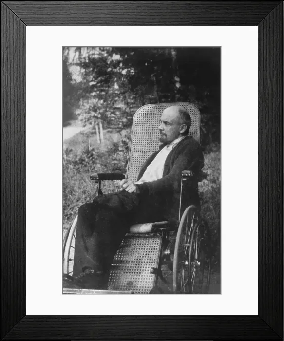 Framed Print : Lenin in Wheelchair
