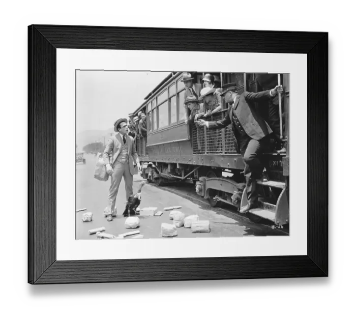 Framed Print : Harold Lloyd in Hot Water Framed Print : Harold Lloyd in Hot Water
