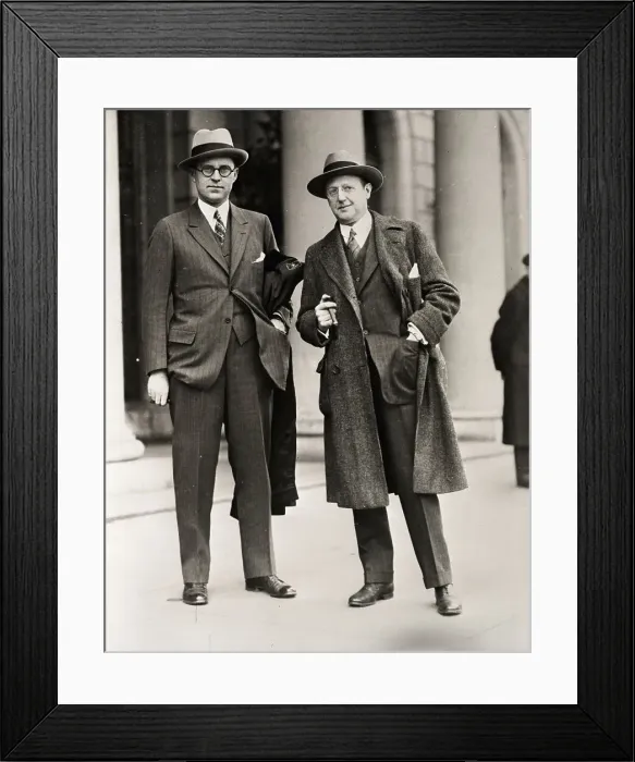 Framed Print : Portrait of Jesse Lasky and Joseph P. Kennedy