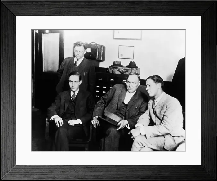 Framed Print : Murders Leopold and Loeb with Clarence Darrow Framed Print : Murders Leopold and Loeb with Clarence Darrow