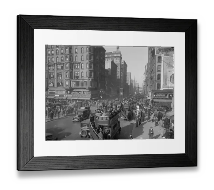 Framed Print : View of Fifth Avenue at Forty Second Street Framed Print : View of Fifth Avenue at Forty Second Street