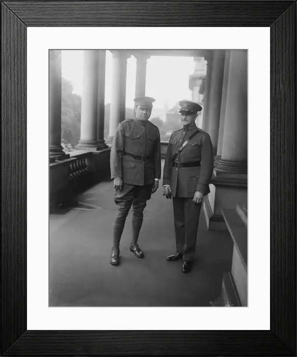 Framed Print : Babe Ruth and General Pershing Framed Print : Babe Ruth and General Pershing