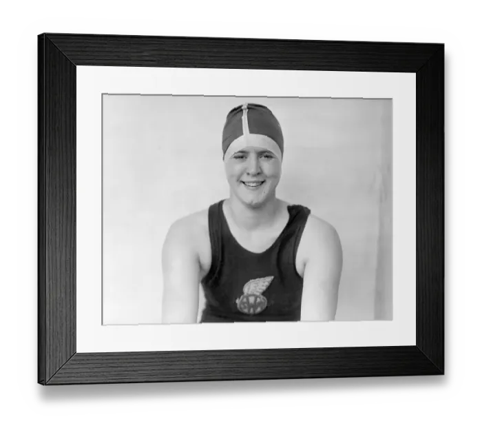 Framed Print : Olympic Swimmer Gertrude Ederle Framed Print : Olympic Swimmer Gertrude Ederle