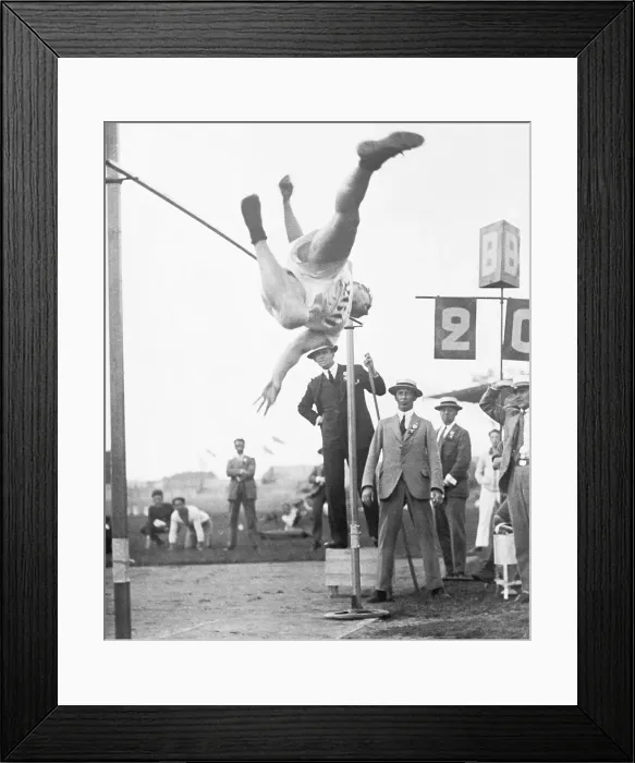 Framed Print : Harold Osborne Wins Olympic High Jump Framed Print : Harold Osborne Wins Olympic High Jump