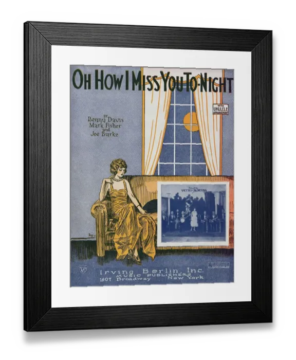 Framed Print : Theatrical Show Bill with Lonely Woman Reclining on a Sofa Framed Print : Theatrical Show Bill with Lonely Woman Reclining on a Sofa