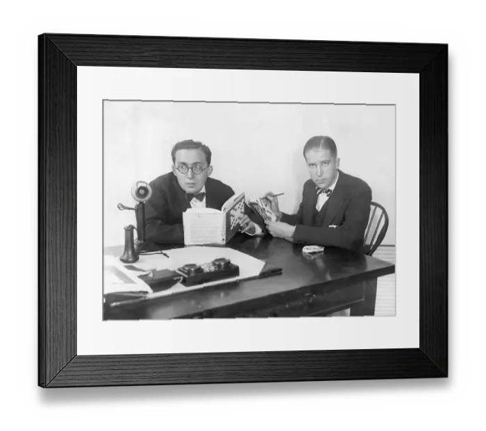 Framed Print : Lincoln Schuster and Richard Simon Framed Print : Lincoln Schuster and Richard Simon