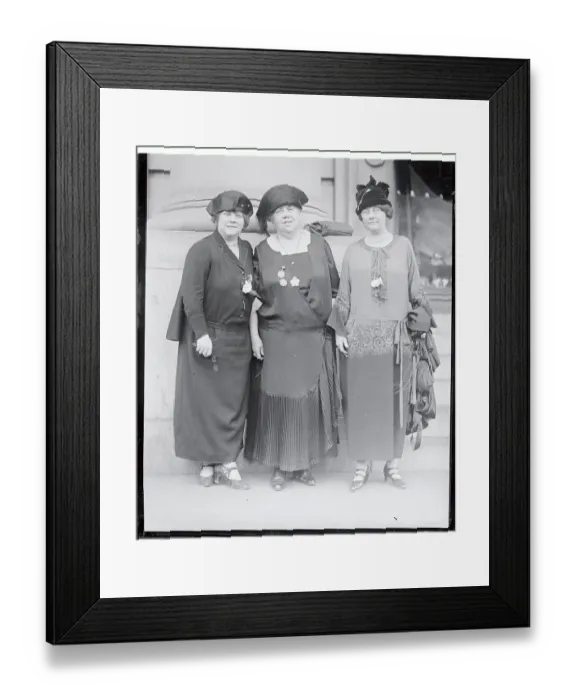Framed Print : Suffragette Women Attending Convention Framed Print : Suffragette Women Attending Convention