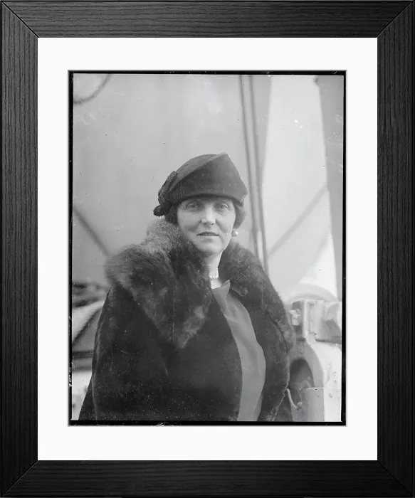 Framed Print : Portrait of Etiquette Expert Emily Price Post Framed Print : Portrait of Etiquette Expert Emily Price Post