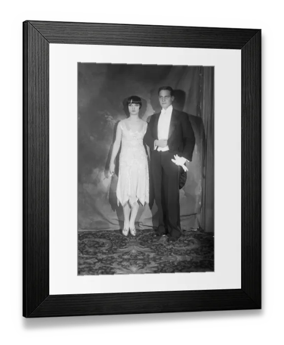 Framed Print : Portrait of John Harkrider and Louise Brocks Framed Print : Portrait of John Harkrider and Louise Brocks