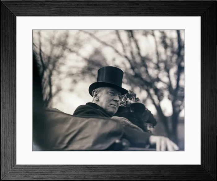 Framed Print : Woodrow Wilson in Top Hat Framed Print : Woodrow Wilson in Top Hat