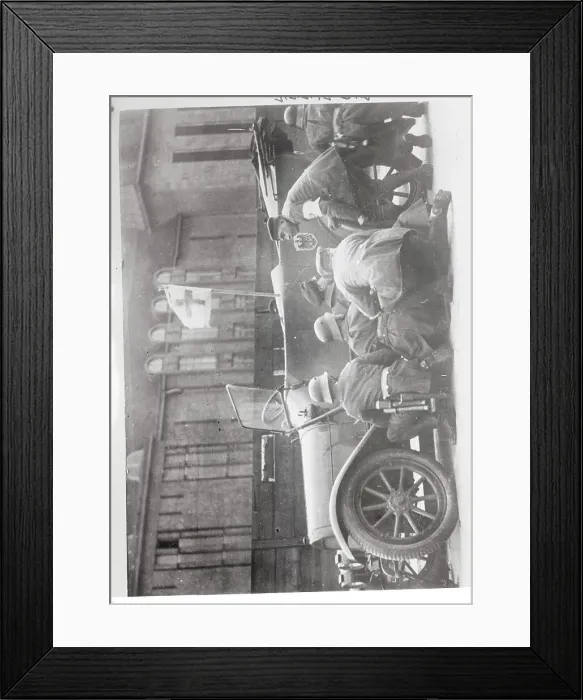 Framed Print : Soldiers Taking Cover Behind Car During Citizen Unrest Activities Framed Print : Soldiers Taking Cover Behind Car During Citizen Unrest Activities