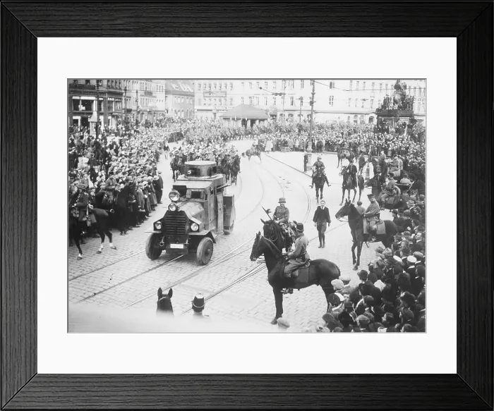 Framed Print : Soldiers on Horseback Monitoring Massive Crowds Framed Print : Soldiers on Horseback Monitoring Massive Crowds
