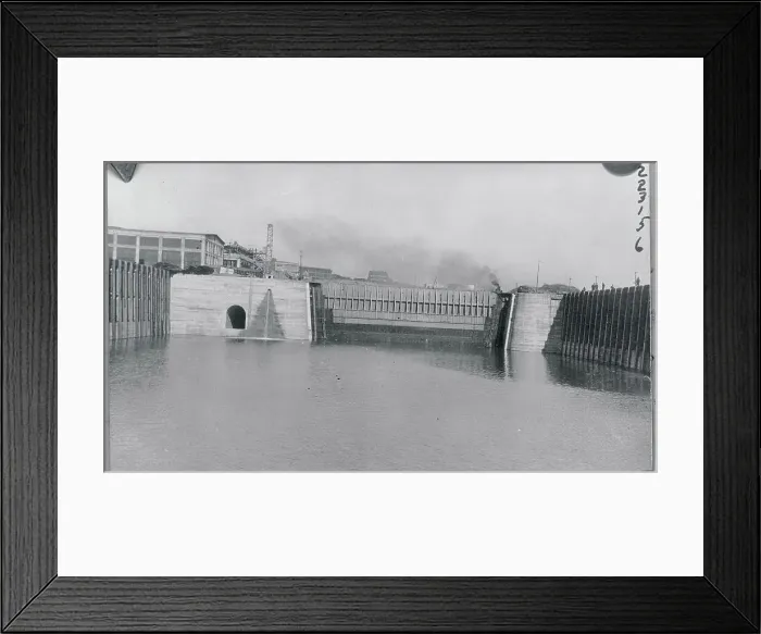 Framed Print : Dock Site. (Original Caption). St. John, N