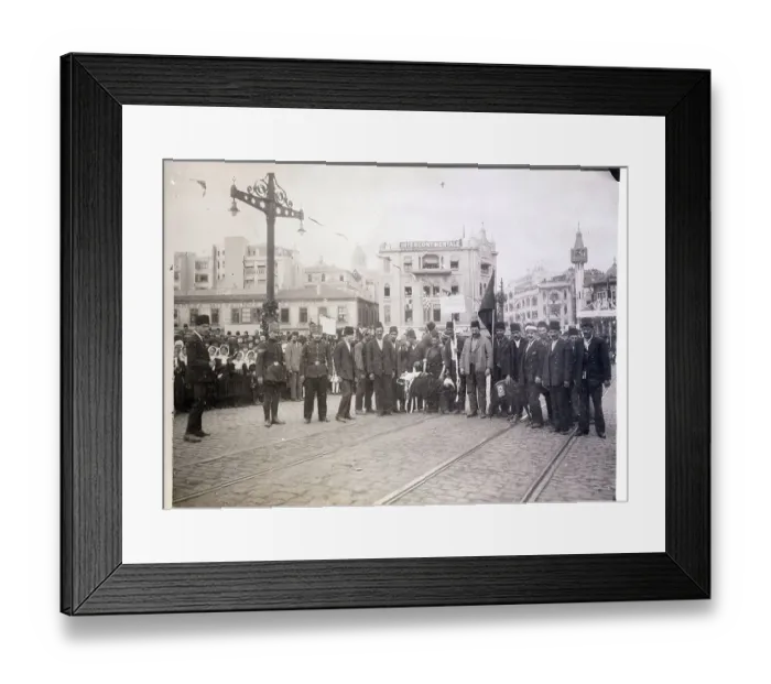 Framed Print : People Gathered for Sacrificial Rams Framed Print : People Gathered for Sacrificial Rams