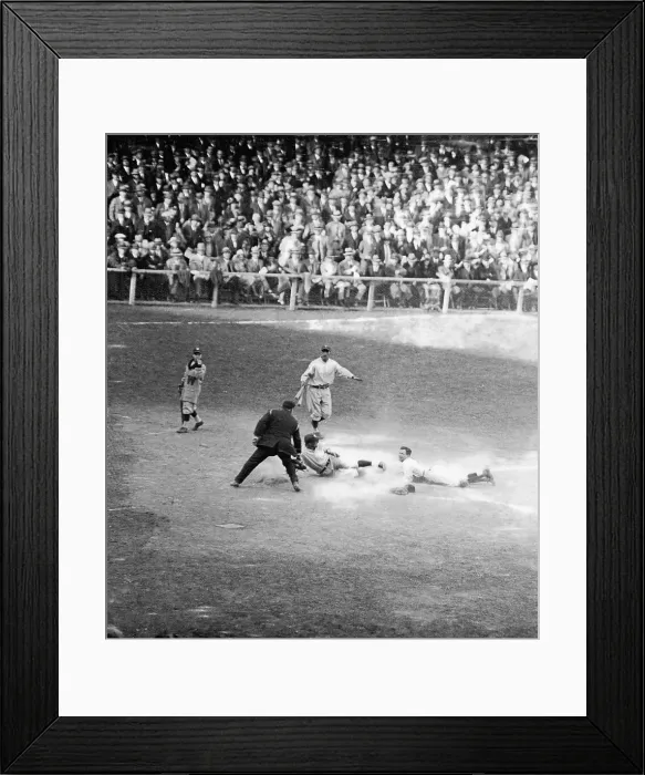 Framed Print : Goose Goslin Sliding into Plate Framed Print : Goose Goslin Sliding into Plate