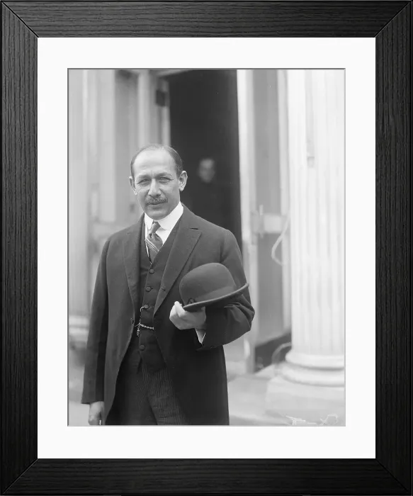 Framed Print : Portrait of Don Emiliano Chamorro with Hat Framed Print : Portrait of Don Emiliano Chamorro with Hat