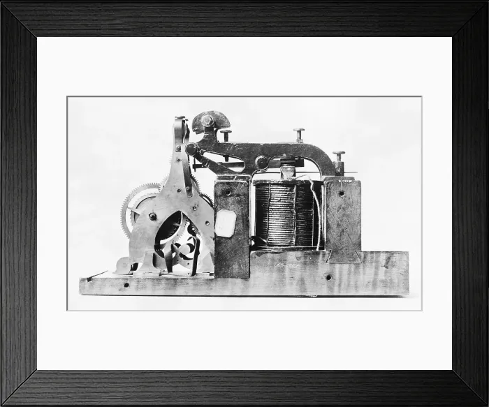Framed Print : Morse Telegraph Register Receiver