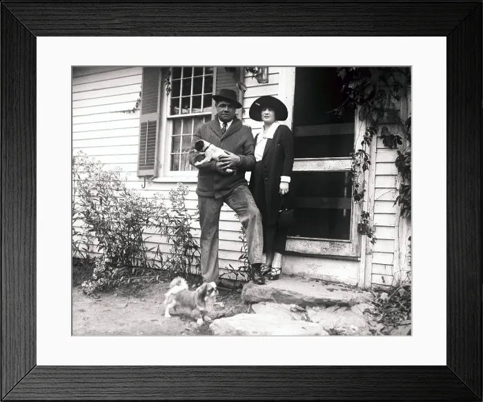 Framed Print : George Herman Babe Ruth and His Wife, Claire Framed Print : George Herman Babe Ruth and His Wife, Claire