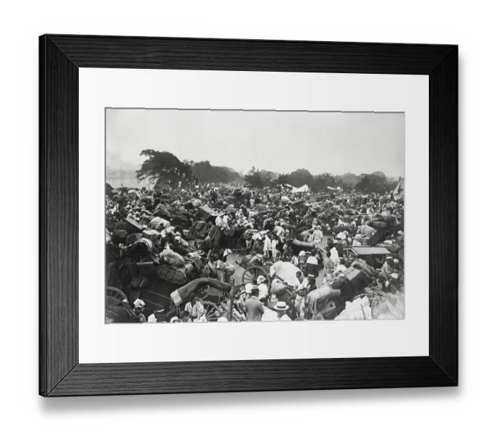Framed Print : Tokyo Earthquake Survivors Crowd City Park 1923 Framed Print : Tokyo Earthquake Survivors Crowd City Park 1923