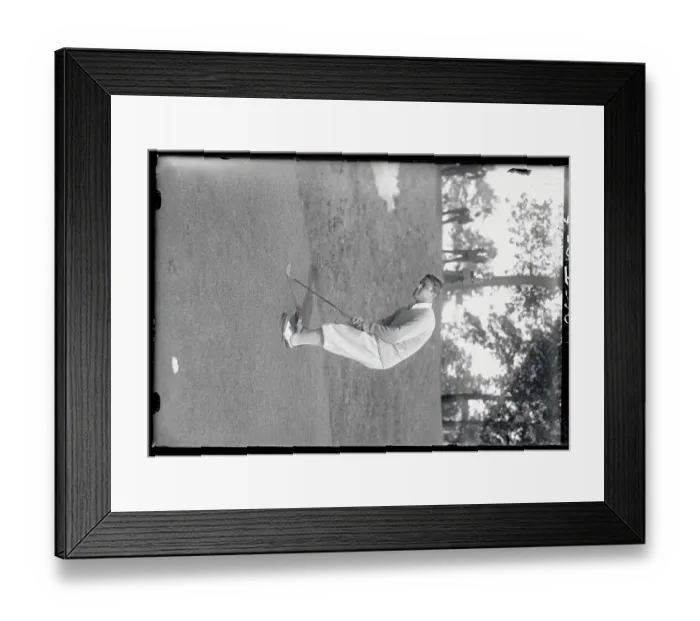 Framed Print : Gene Sarazen Putting Framed Print : Gene Sarazen Putting