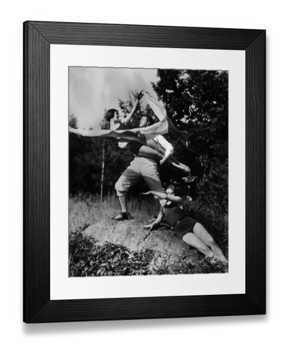 Framed Print : Ted Shawn Dances With Two Others Framed Print : Ted Shawn Dances With Two Others