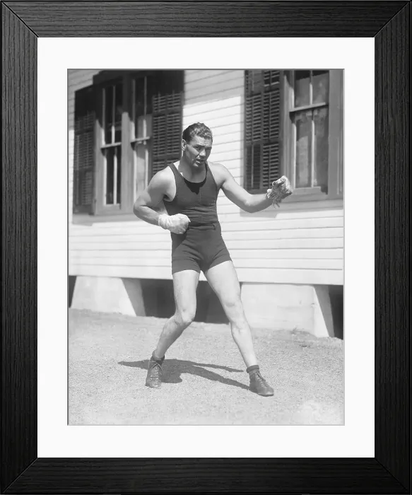 Framed Print : Jack Dempsey in Fighting Pose Framed Print : Jack Dempsey in Fighting Pose