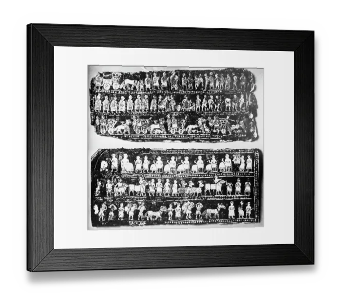 Framed Print : Mosaic Artifact of One of the Kings of Ur Framed Print : Mosaic Artifact of One of the Kings of Ur