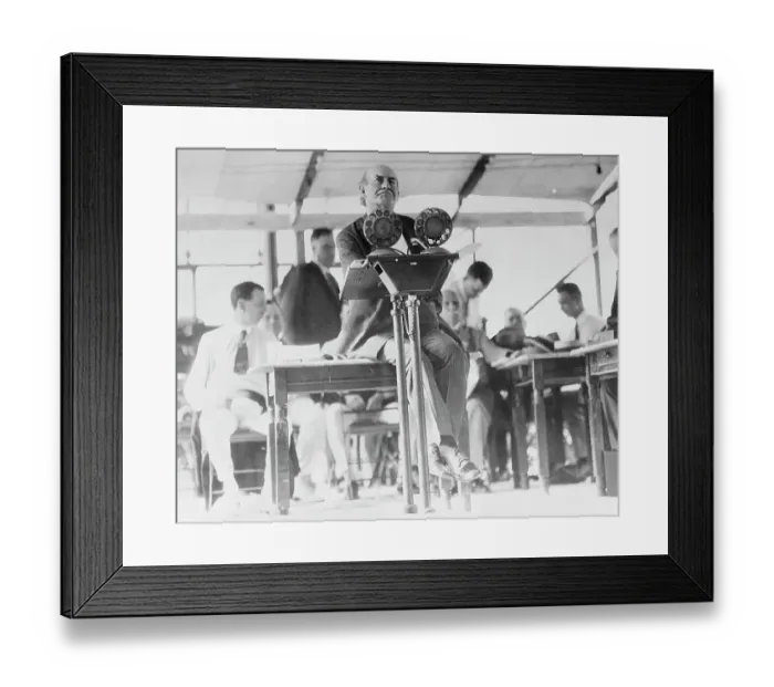 Framed Print : William Jennings Bryan Speaking Framed Print : William Jennings Bryan Speaking