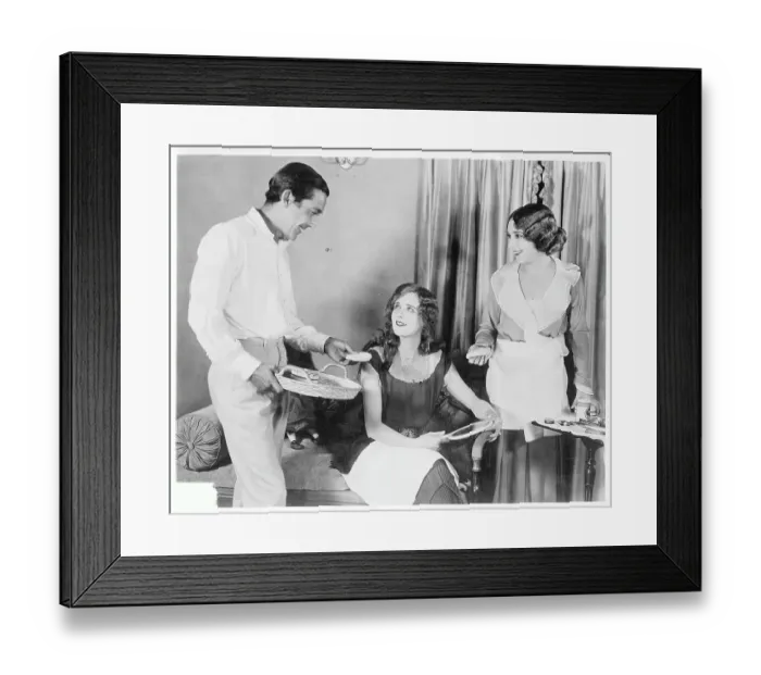Framed Print : Jack and Mary Pickford with Marilyn Miller Framed Print : Jack and Mary Pickford with Marilyn Miller