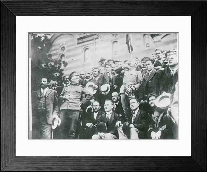 Framed Print : General Lasaroff Addressing People After Bulgarian Revolution