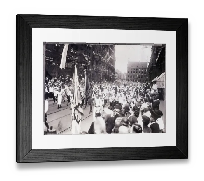 Framed Print : Turners Marching Through Streets Framed Print : Turners Marching Through Streets