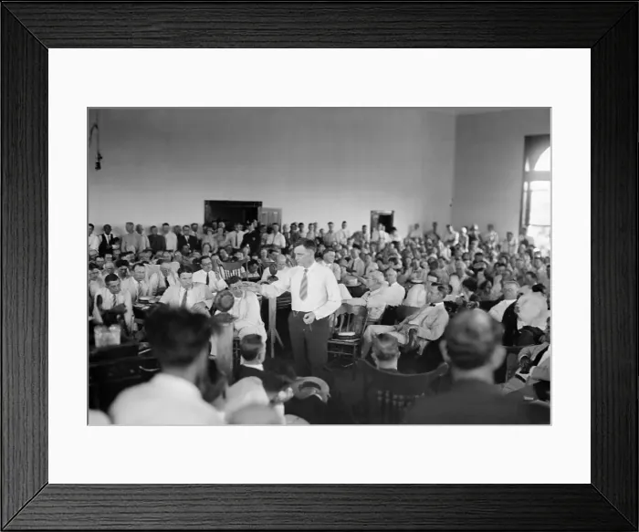 Framed Print : Attorney General Tom Stewart During Scopes Trial Framed Print : Attorney General Tom Stewart During Scopes Trial