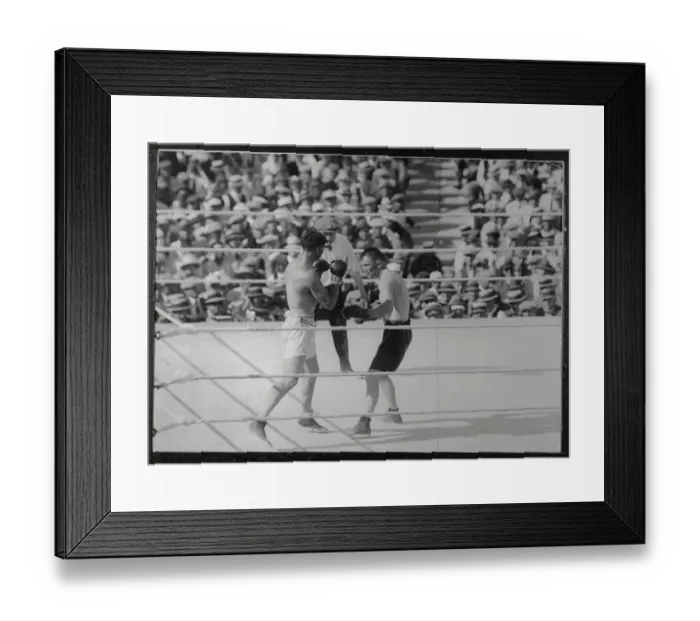 Framed Print : Jack Dempsey Boxing Tommy Gibbons Framed Print : Jack Dempsey Boxing Tommy Gibbons