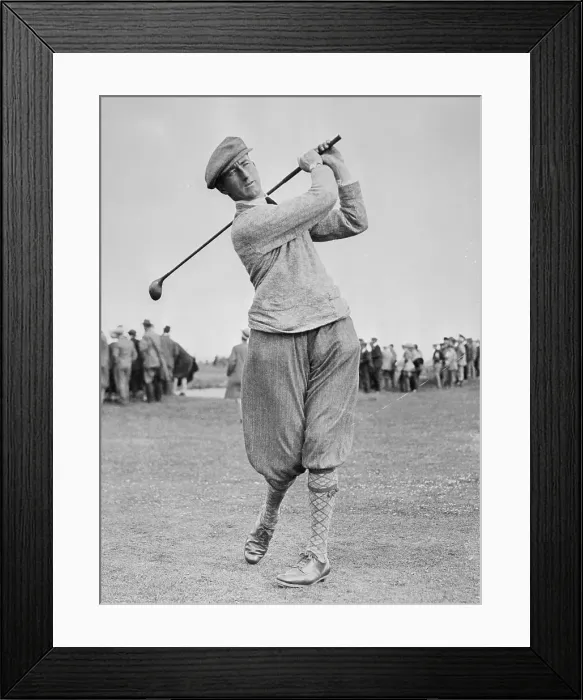 Framed Print : Golfer Arthur Havers Swinging Club Framed Print : Golfer Arthur Havers Swinging Club