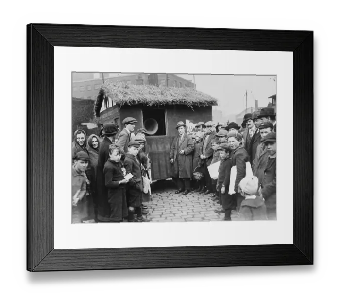 Framed Print : People Listening to Mobile Radio Framed Print : People Listening to Mobile Radio