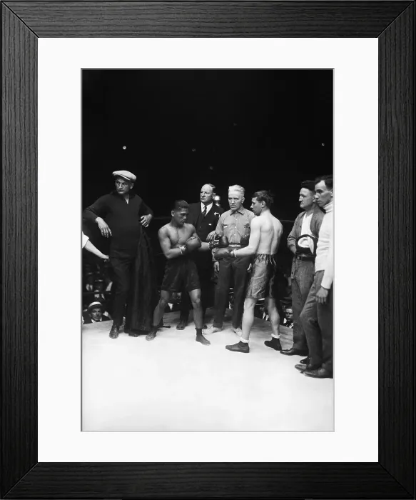 Framed Print : Pancho Villa & Jimmy Wilde Spar; Fight Framed Print : Pancho Villa & Jimmy Wilde Spar; Fight